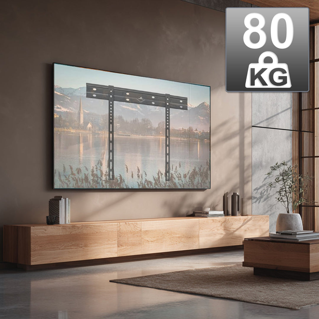 Ultraflad vægbeslag til tv Maclean, 40-85", maks. VESA 600x400, belastning op til 80 kg, MC-123