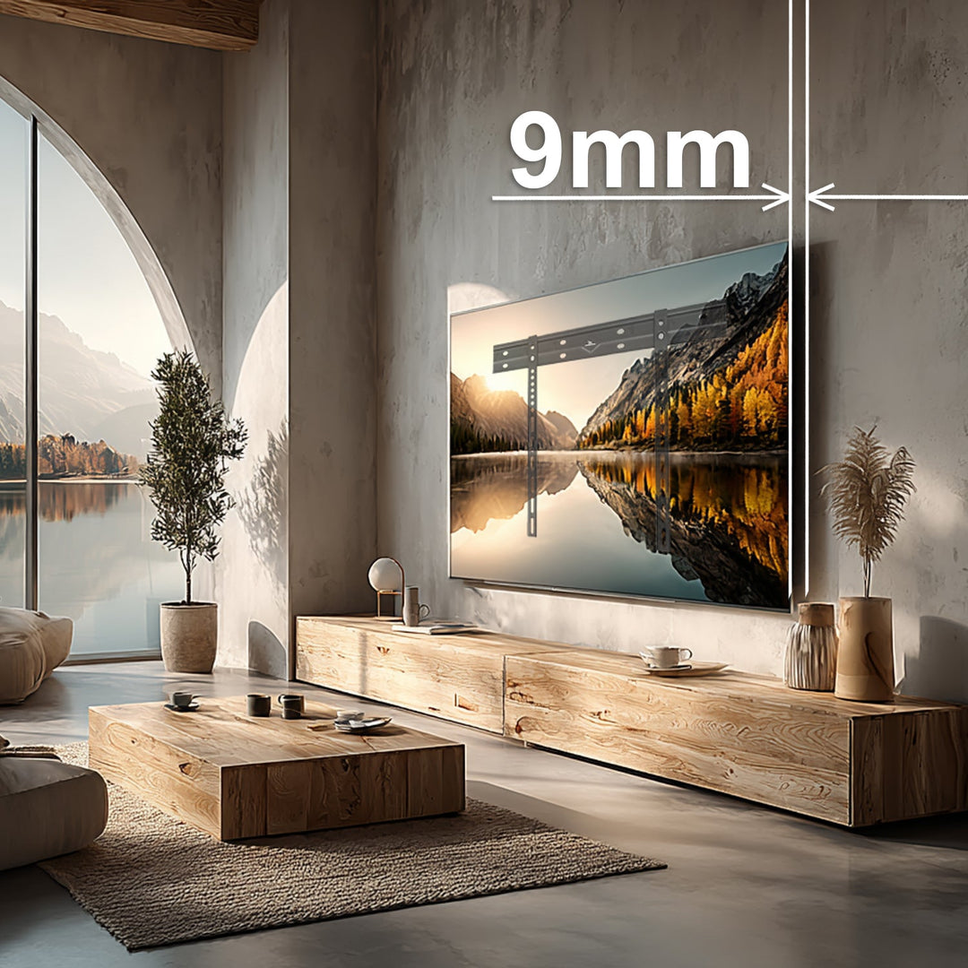 Ultraflad vægbeslag til tv Maclean, 40-85", maks. VESA 600x400, belastning op til 80 kg, MC-123