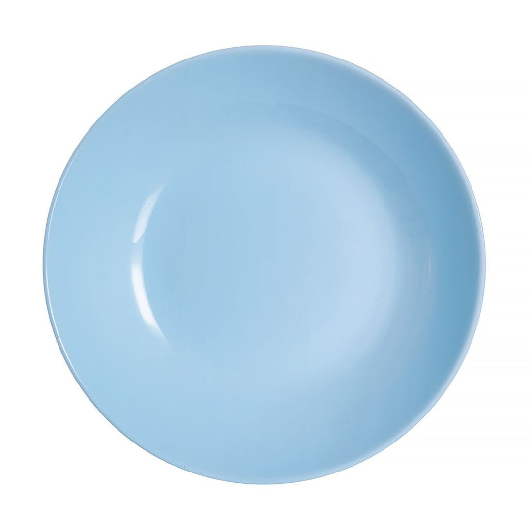 Luminarc dyb tallerken, til suppe, rund, 20 cm, blå, Diwali