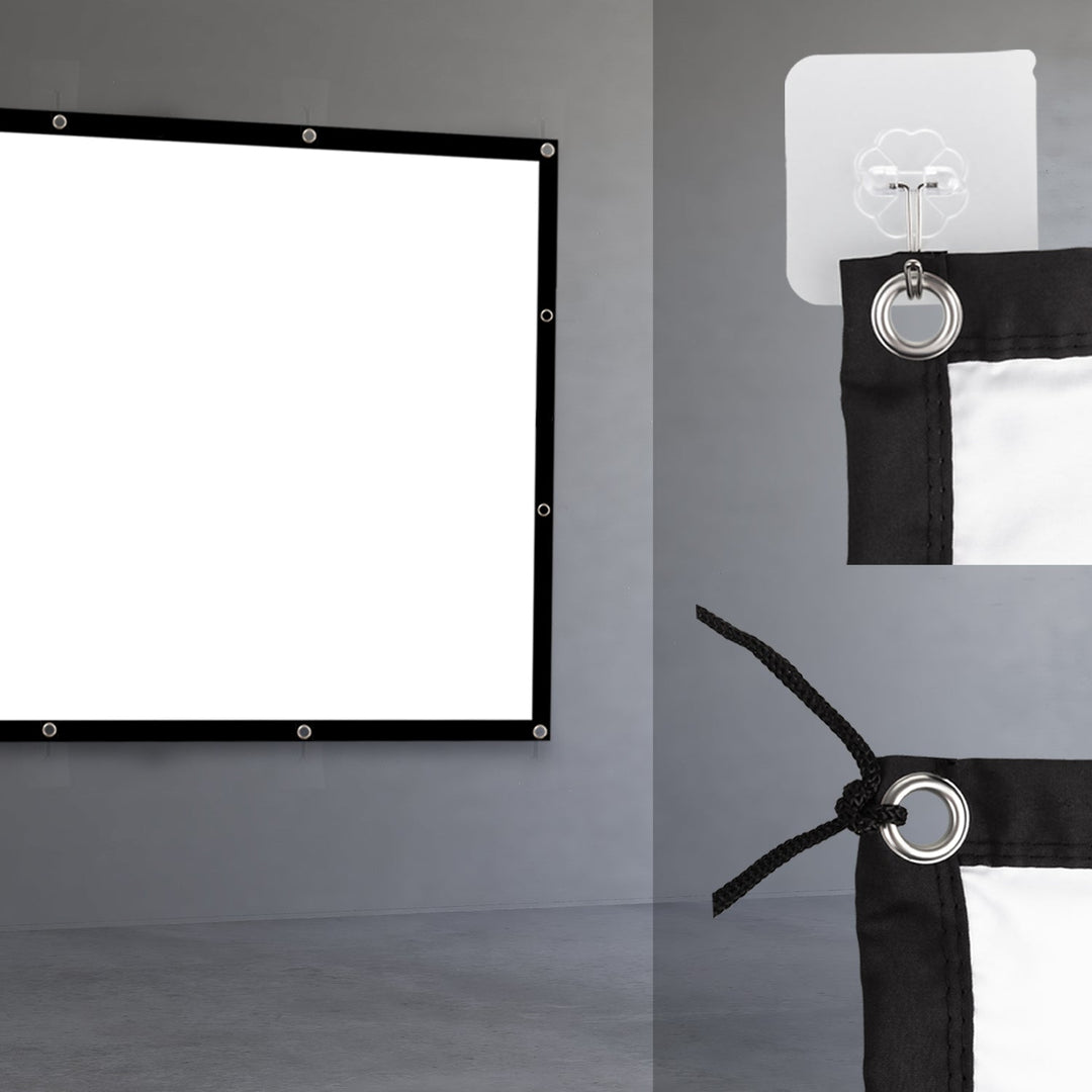 Maclean-projektionsskærm, 150", 300x220 cm, ramme 25 mm 4:3, kroge til spænding, MC-168