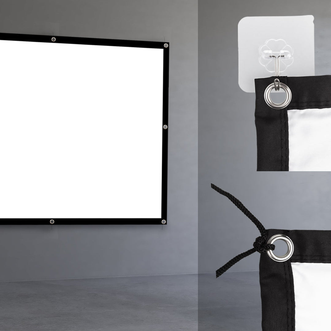Maclean-projektionsskærm, 120", 240x180 cm, ramme 25 mm 4:3, kroge til spænding, MC-169