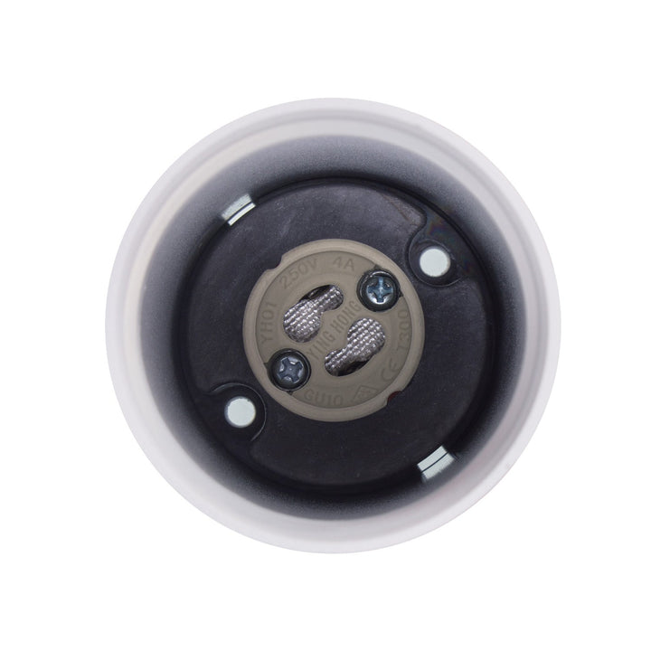 Maclean surface-mounted luminaire / tube, spot, round, aluminum, GU10, 55x130mm, color white, MCE361 W 3pcs+ LED bulb GU10 7W Maclean Energy MCE437 NW neutral white 4000K, 220-240V~, 50/60Hz 3pcs