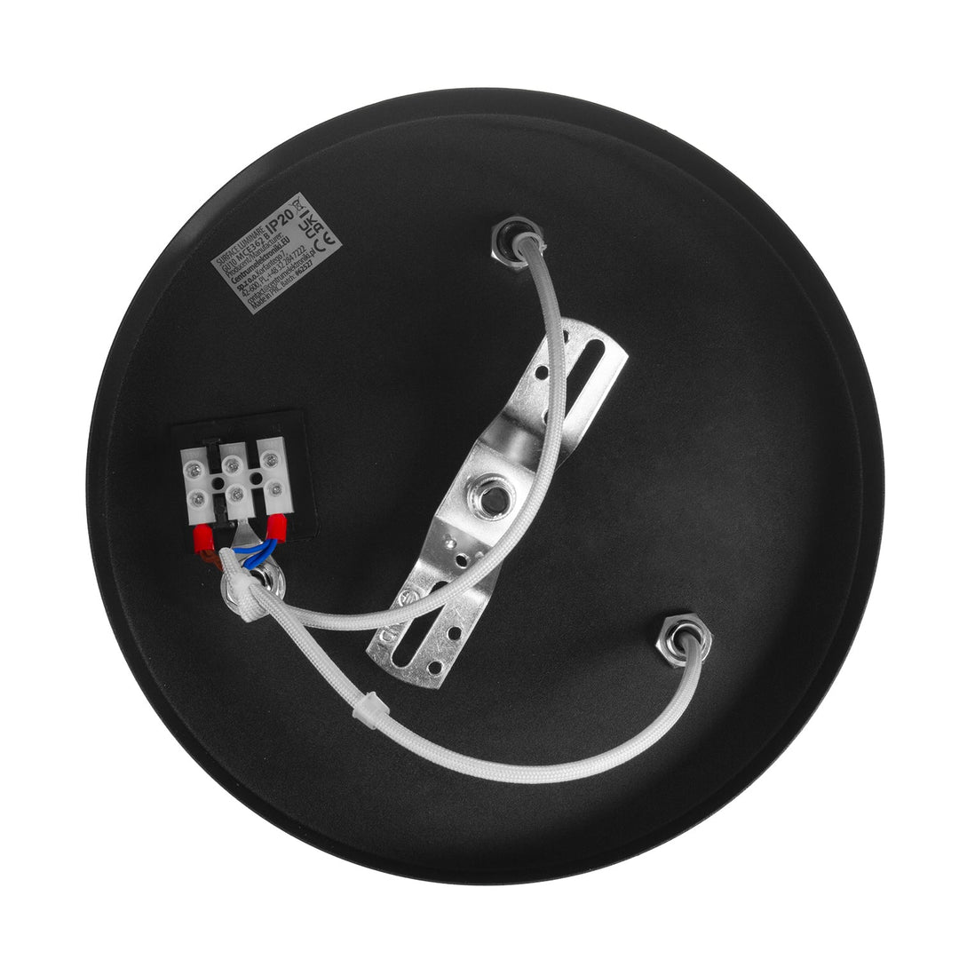 Maclean loftlampe, spot, bevægelig, aluminium, 3xGU10, 55x90 mm, farve sort mat, MCE362 B + LED-pære GU10 7W Maclean Energy MCE437 WW varm hvid 3000K, 220-240V~, 50/60Hz 3 stk.