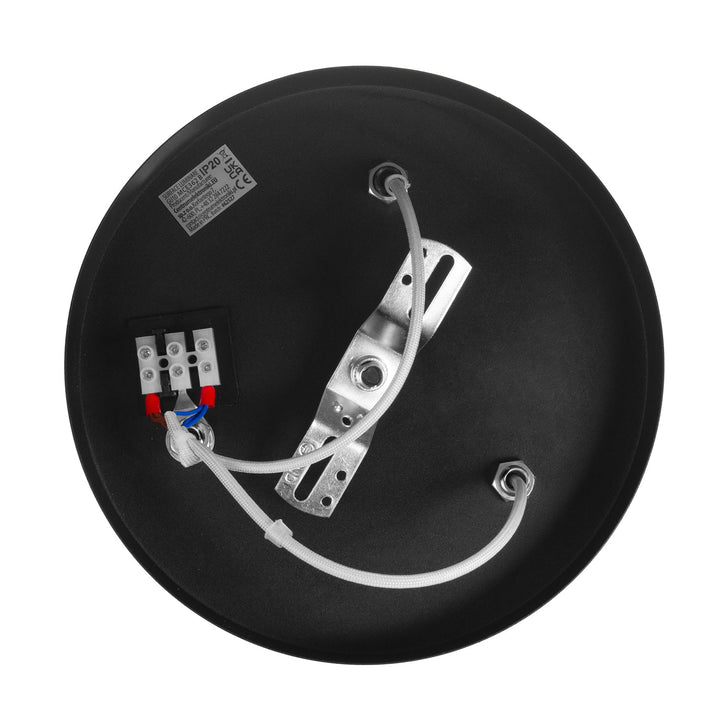 Maclean loftlampe, spot, bevægelig, aluminium, 3xGU10, 55x90 mm, farve sort mat, MCE362 B + LED-pære GU10 7W Maclean Energy MCE437 WW varm hvid 3000K, 220-240V~, 50/60Hz 3 stk.