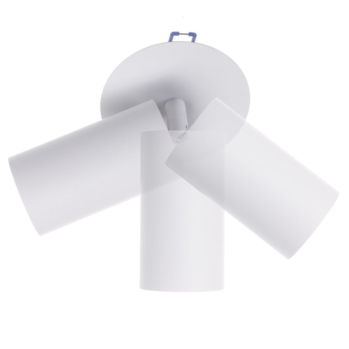 Maclean flush mount / tube luminaire, spot, round, aluminum, GU10, 55x130mm, white color, MCE364 W 3pcs+LED bulb GU10 7W Maclean Energy MCE437 WW warm white 3000K, 220-240V~, 50/60Hz 3pcs