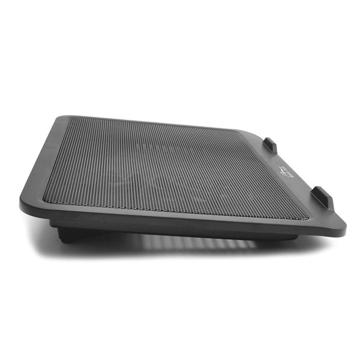 SILENT COOLING PAD - Køleplade til bærbare computere på 15,6" og mindre, støjsvag, effektiv, 13,5 cm blæsere, gennemgående USB-port