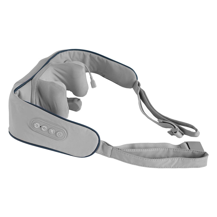 Skulder- og nakkemassager. Shiatsu, 5D-håndimitation, 6 massageknopper, 3 programmer, 3 hastigheder, trådløs, USB-C-opladningsport NECK & SHOULDERS MASSAGER