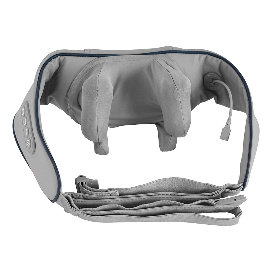 Skulder- og nakkemassager. Shiatsu, 5D-håndimitation, 6 massageknopper, 3 programmer, 3 hastigheder, trådløs, USB-C-opladningsport NECK & SHOULDERS MASSAGER