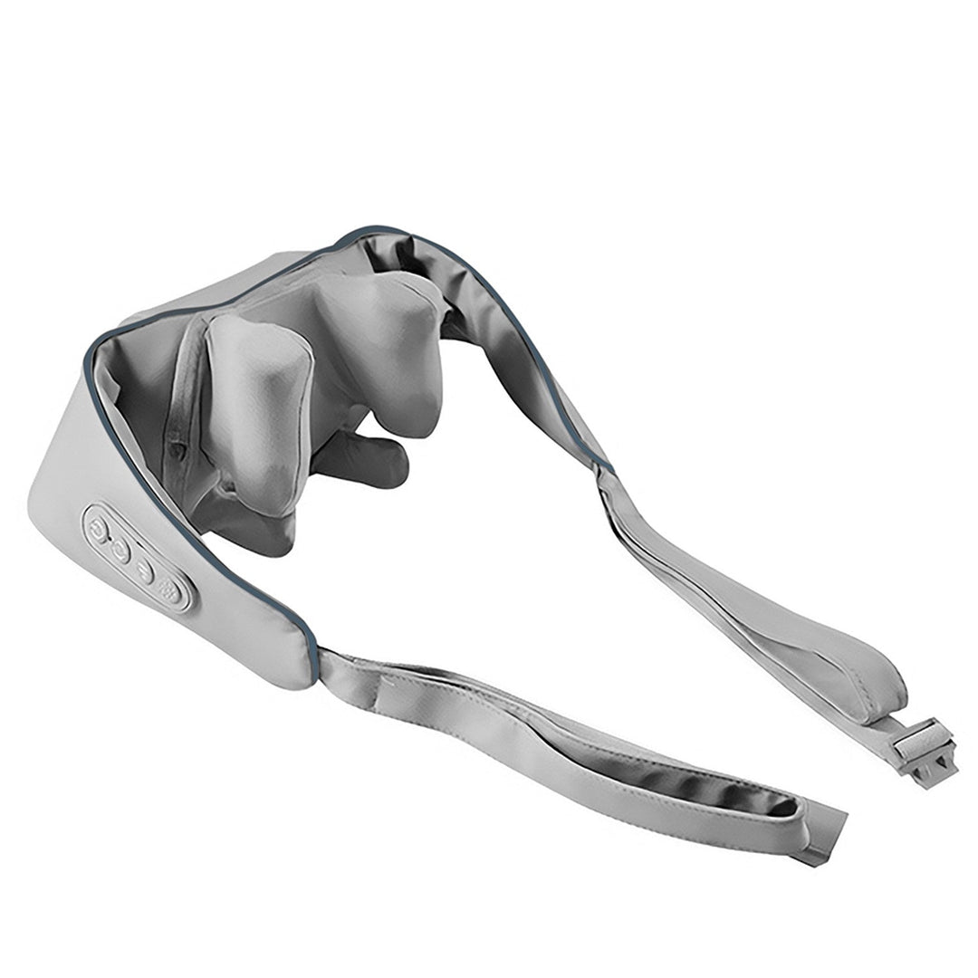 Skulder- og nakkemassager. Shiatsu, 5D-håndimitation, 6 massageknopper, 3 programmer, 3 hastigheder, trådløs, USB-C-opladningsport NECK & SHOULDERS MASSAGER