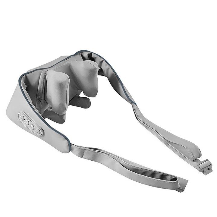 Skulder- og nakkemassager. Shiatsu, 5D-håndimitation, 6 massageknopper, 3 programmer, 3 hastigheder, trådløs, USB-C-opladningsport NECK & SHOULDERS MASSAGER