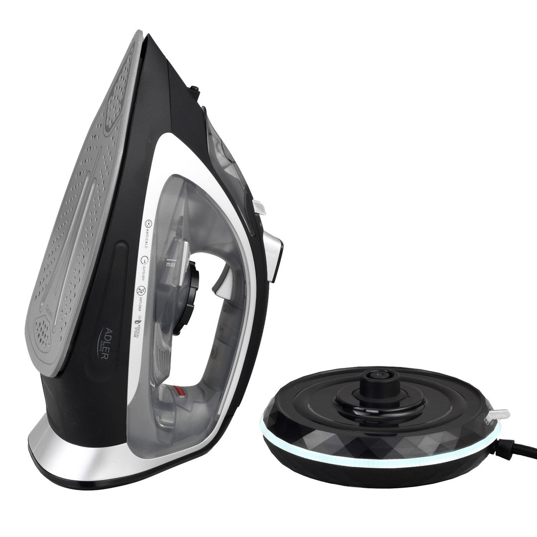 Adler dampstrygejern, trådløst, keramisk strygesål, 2800 W, AD 5043