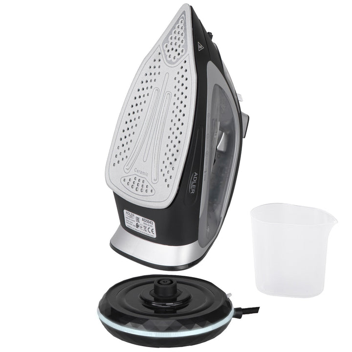 Adler dampstrygejern, trådløst, keramisk strygesål, 2800 W, AD 5043