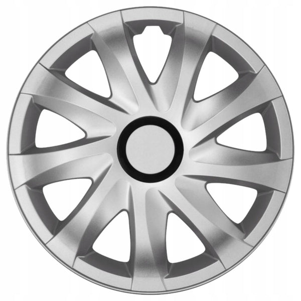 Universal hjulkapsler 16'' NRM Kando sølvfarvet, trykmonteret, 1 stk.