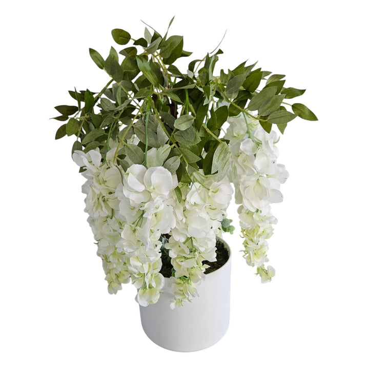 Kunstig blåregn Damich, blomster med 3 skud, 9 blomsterstande, 9pwb