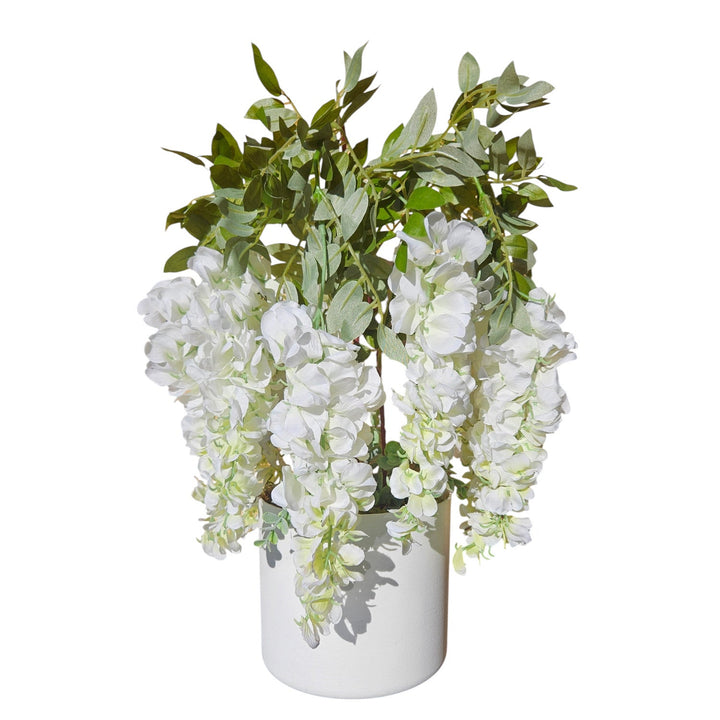 Kunstig blåregn Damich, blomster med 3 skud, 9 blomsterstande, 9pwb