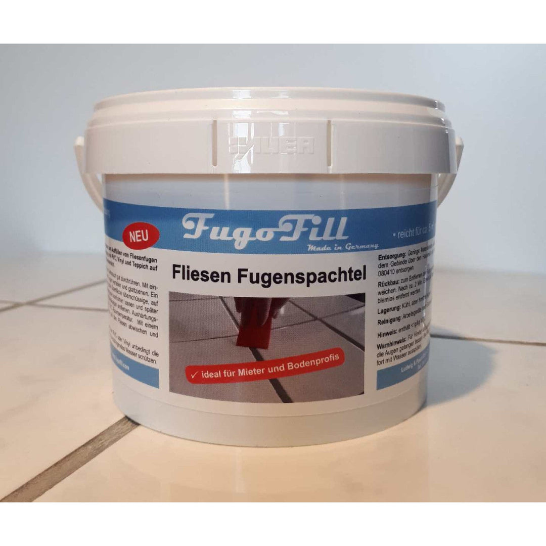 FugoFill fjernbar fugemasse til fliser, 1 kg, grå