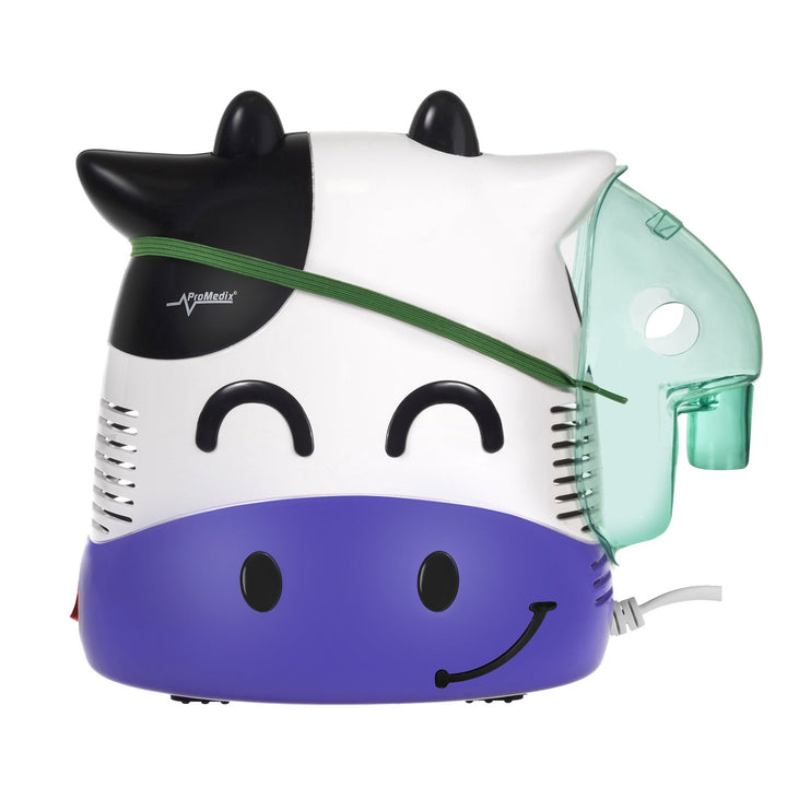 Promedix inhalator til børn, karamel, nebulisator-sæt, masker, filtre, PR-810 + berøringsfri infrarød lægetermometer Promedix PR-960
