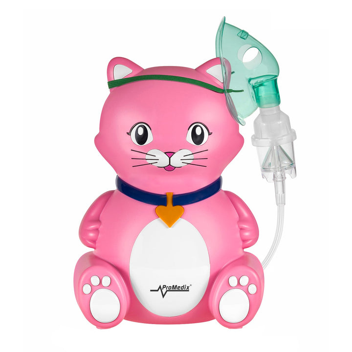 Inhalator til børn Promedix, sæt med forstøver, masker, filtre, PR-816 + berøringsfri infrarød medicinsk termometer Promedix PR-960