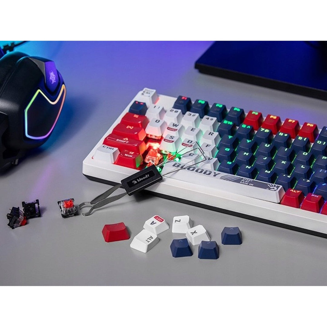 A4TECH BLOODY S98 USB Sports Navy mekanisk tastatur (BLMS Red Plus Switches)