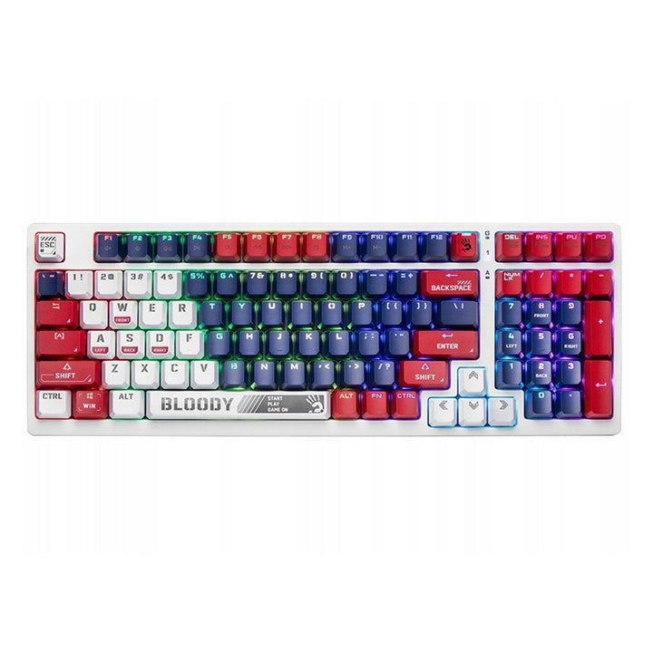 A4TECH BLOODY S98 USB Sports Navy mekanisk tastatur (BLMS Red Plus Switches)