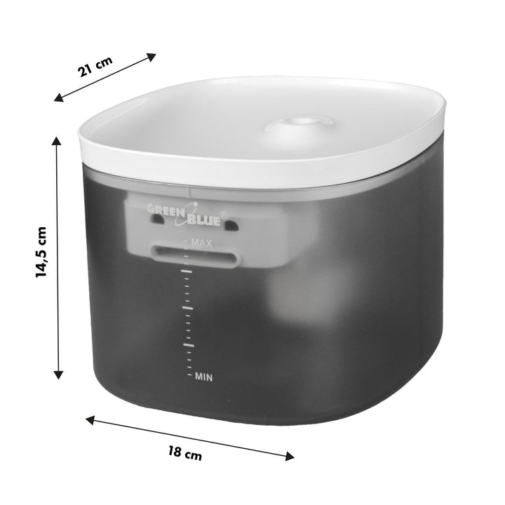 Automatisk vanddispenser / vanddrikker til dyr GreenBlue, 3L, USB 5V1A, GB392 + Automatisk dispenser / foderautomat til dyr GreenBlue, 6L, USB 5V1A, GB393