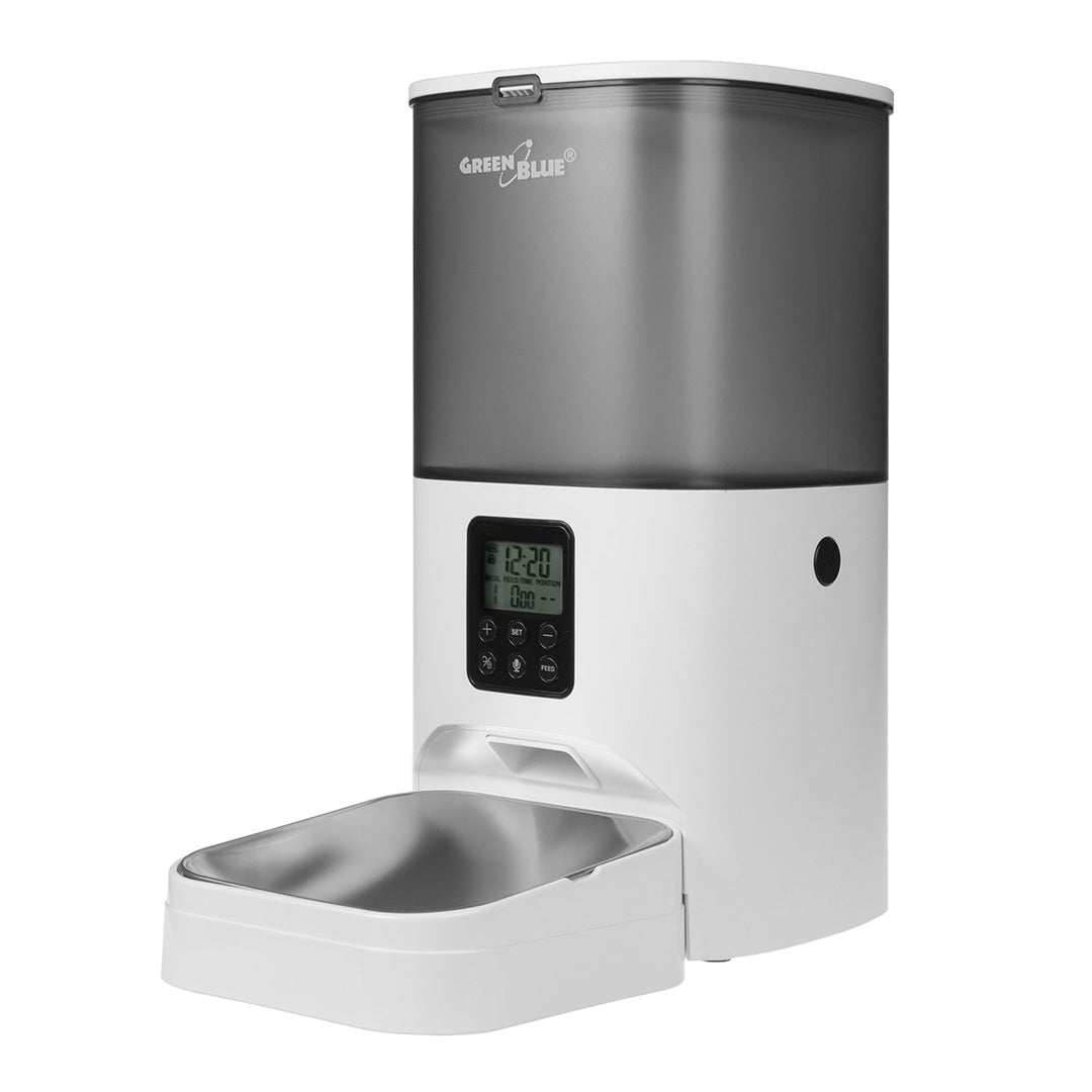 Automatisk vanddispenser / vanddrikker til dyr GreenBlue, 3L, USB 5V1A, GB392 + Automatisk dispenser / foderautomat til dyr GreenBlue, 6L, USB 5V1A, GB393