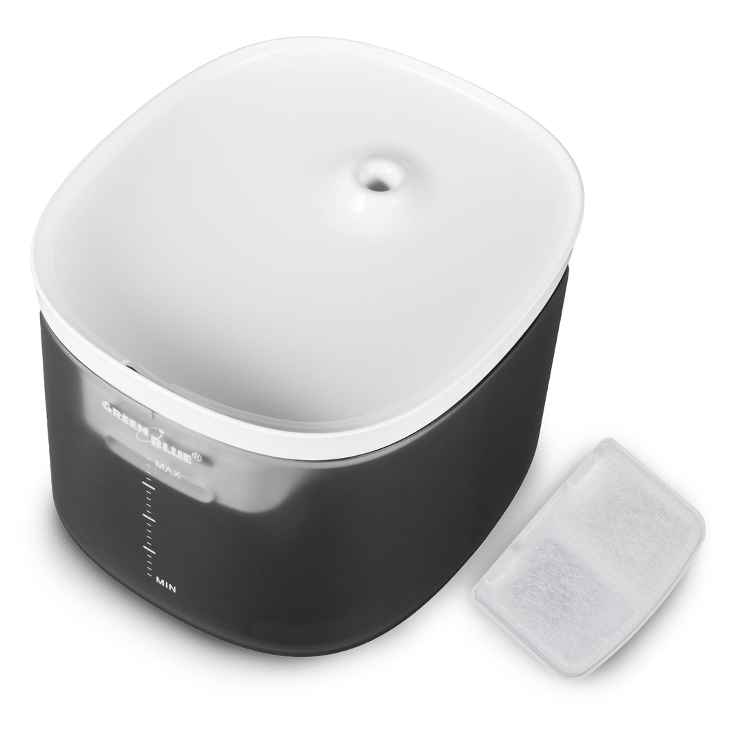 Automatisk vanddispenser/vanddrikke til dyr GreenBlue, 3L, USB 5V1A, GB392 + Hygiejniske underlag/måtter til hunde/katte GreenBlue, til at lære at tisse, 60x40cm, 50 stk., GB495