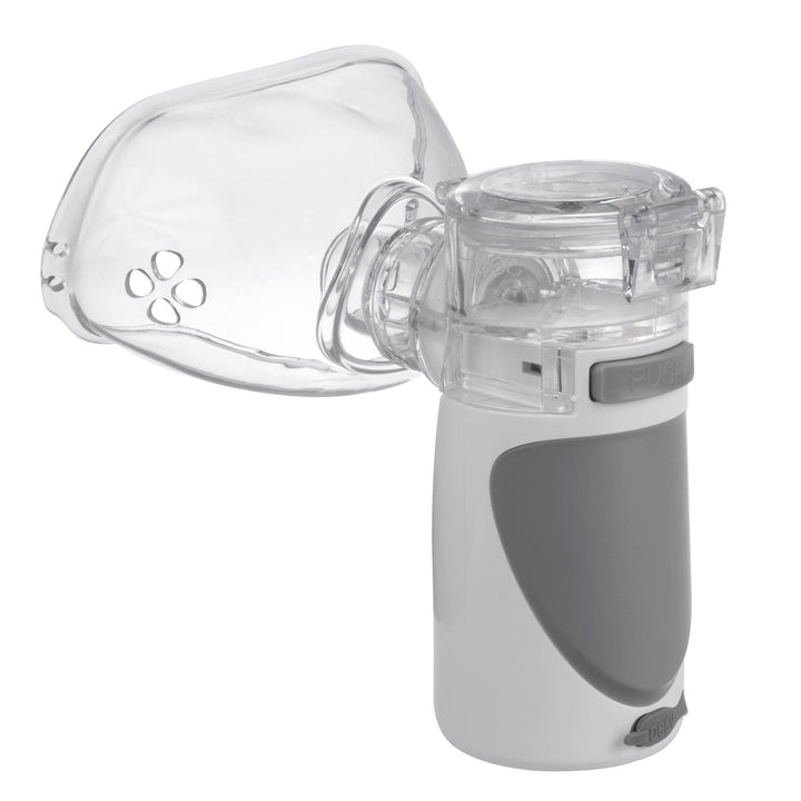 Promedix bærbar/håndholdt trådløs inhalator/forstøver, sæt, masker, PR-835 + Promedix PR-960 berøringsfri infrarød medicinsk termometer