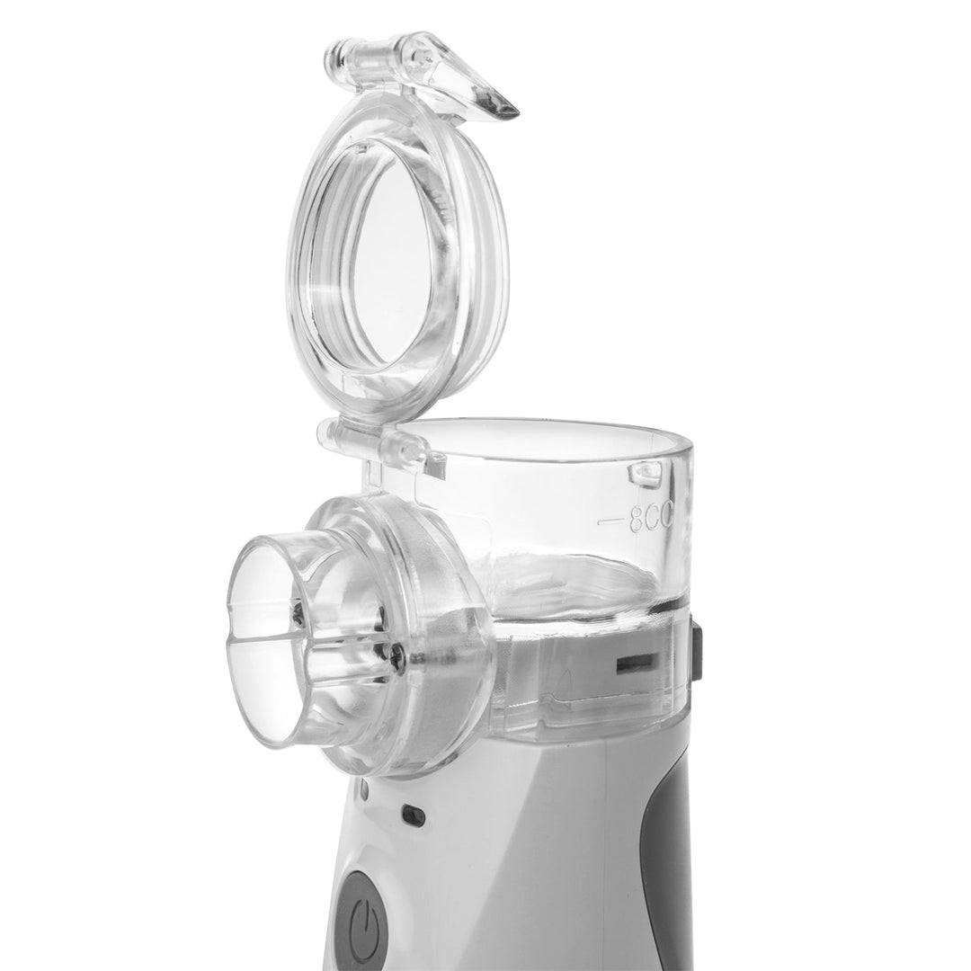 Promedix bærbar/håndholdt trådløs inhalator/forstøver, sæt, masker, PR-835 + Promedix PR-960 berøringsfri infrarød medicinsk termometer