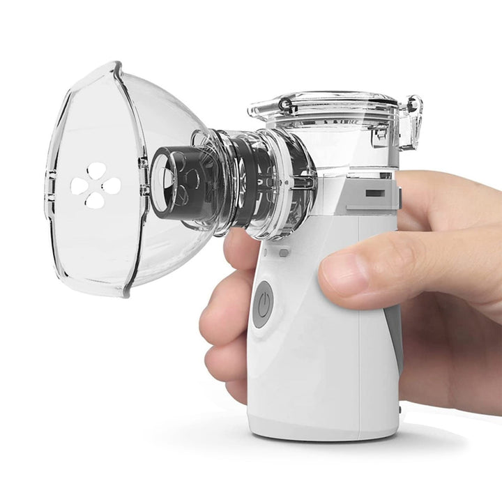 Promedix bærbar/håndholdt trådløs inhalator/forstøver, sæt, masker, PR-835 + Promedix PR-960 berøringsfri infrarød medicinsk termometer