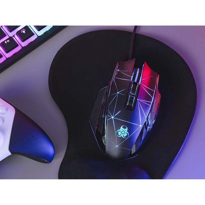 Tracer gamingmus, RGB-belysning, 7200 DPI, Space