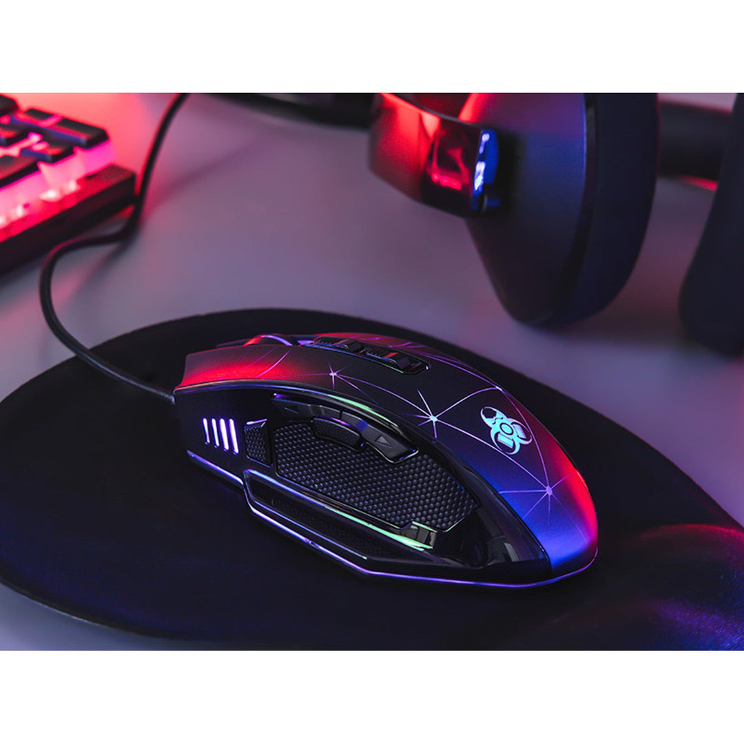 Tracer gamingmus, RGB-belysning, 7200 DPI, Space