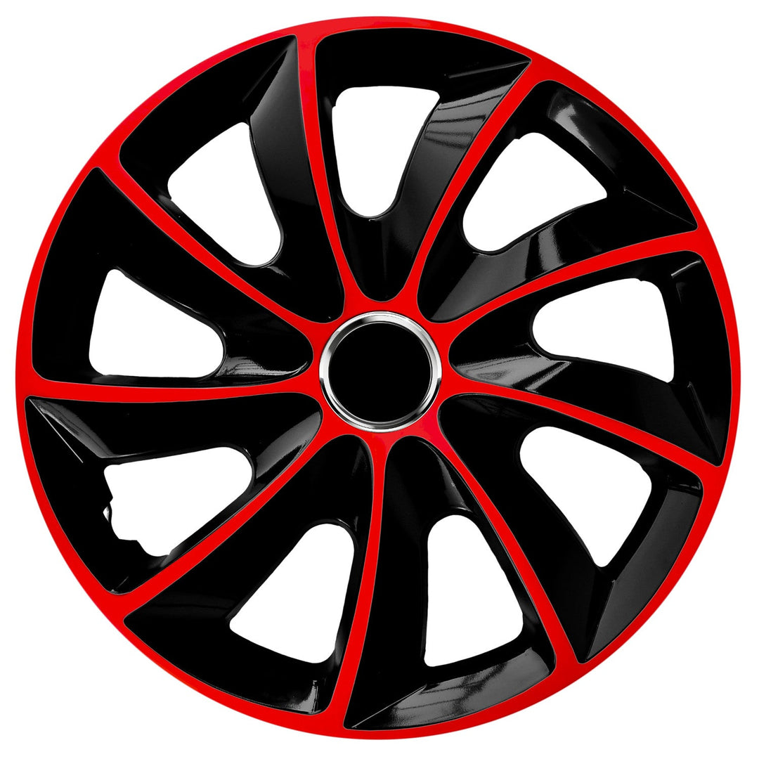 Universal hjulkapsler 15'' NRM Stig Extra sort-rød 1 stk.