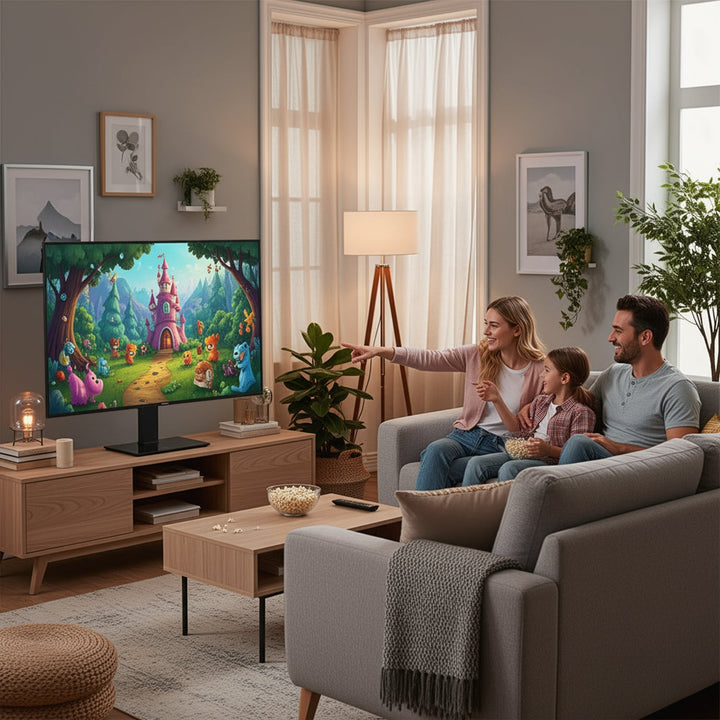 Universal TV-stativ Maclean, til TV-skab, fod, maks. 40 kg, maks. VESA 400x400, højde- og vinkeljustering, til TV 32-65", MC-1240