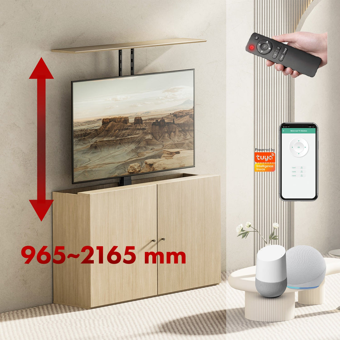 Elektrisk loft- og gulvbeslag, udtrækkeligt Maclean, 43''-88'', VESA 600x400, maks. 60 kg, 100-240 V AC, 50/60 Hz; MC-125