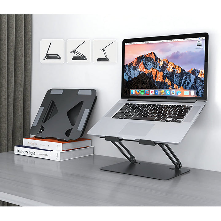 Justerbar, ergonomisk holder til bærbare computere på 10-17 tommer LAPTOP STAND Media-Tech MT2661