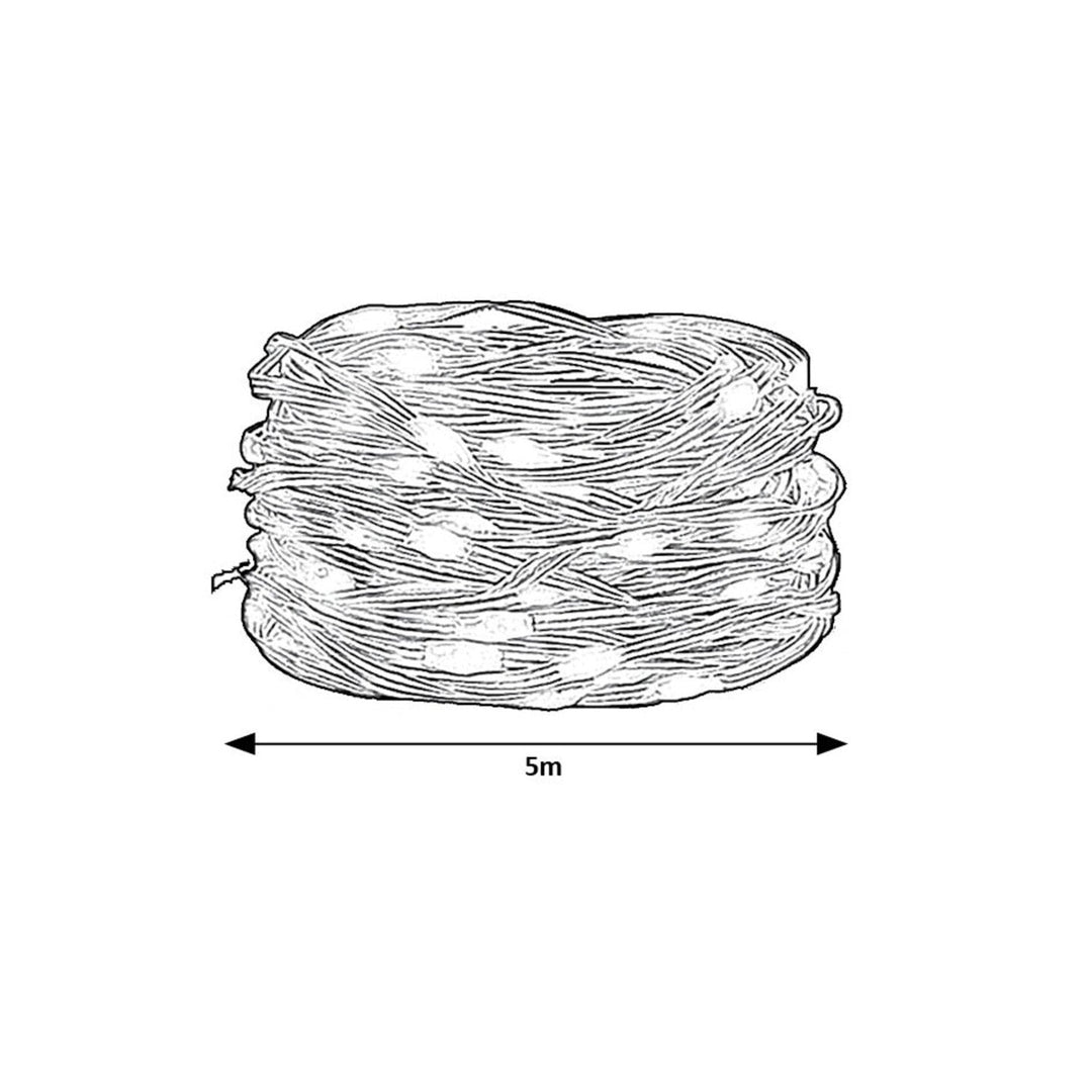Udendørs belysning Rabalux, RGB LED-snor, IP44, Wi-Fi, Bluetooth, Biri
