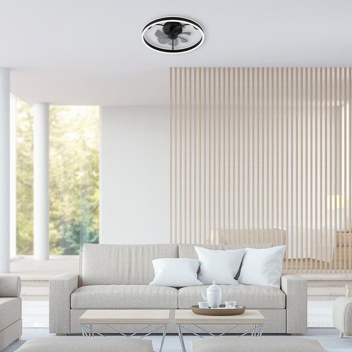 Rabalux loftslampe, med ventilator, 40W, sort, Fanfy