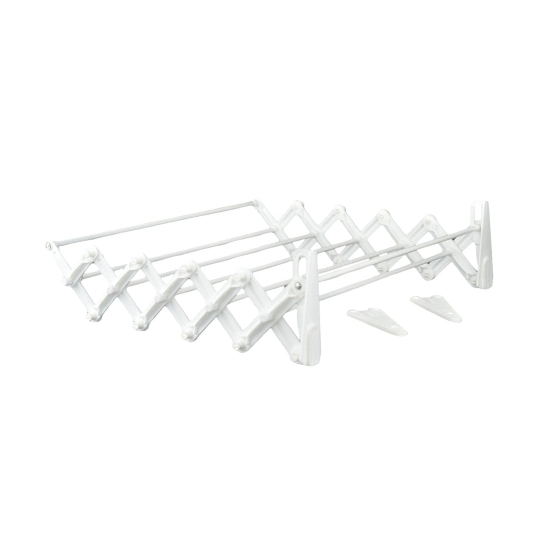ABJ tørretumbler, vægmonteret, harmonikaformet, hvid, 100 cm
