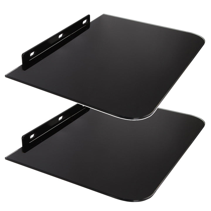 Maclean DVD-hylde, maks. 10 kg, glas, MC-738, 2 stk.