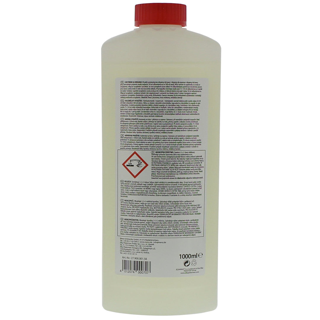Afkalkningsmiddel til kaffemaskiner, kedler, 1 liter, universal, Scanpart