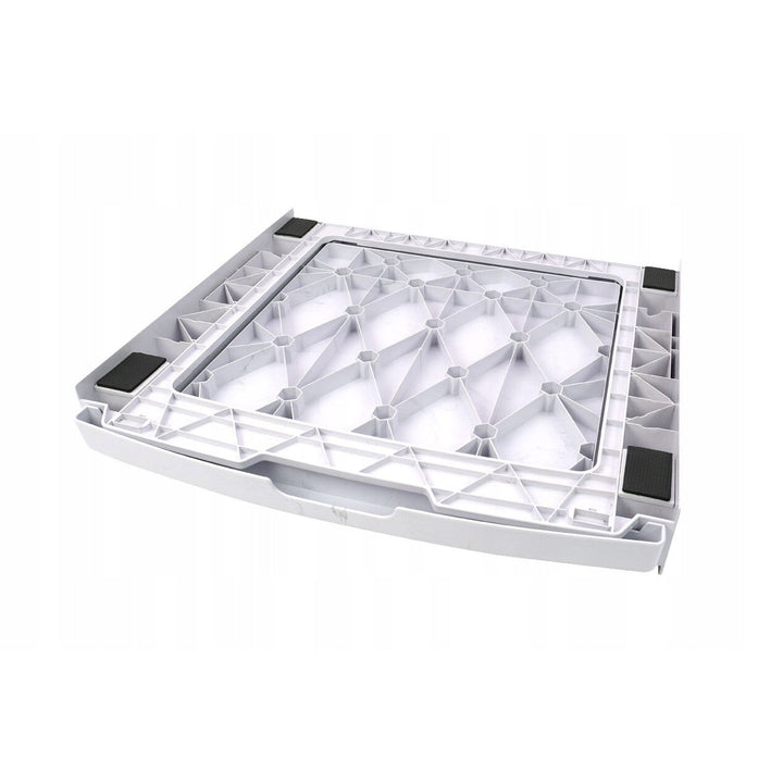 Universal vaskemaskine-tørretumbler-forbindelse, udtrækkelig hylde, 60 cm, hvid, Scanpart
