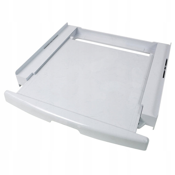 Universal vaskemaskine-tørretumbler-forbindelse, udtrækkelig hylde, 60 cm, hvid, Scanpart