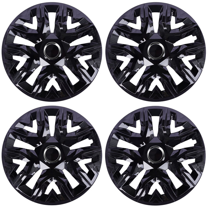 Universal hjulkapsler 14'' NRM Perfecto sort lakeret 4 stk.
