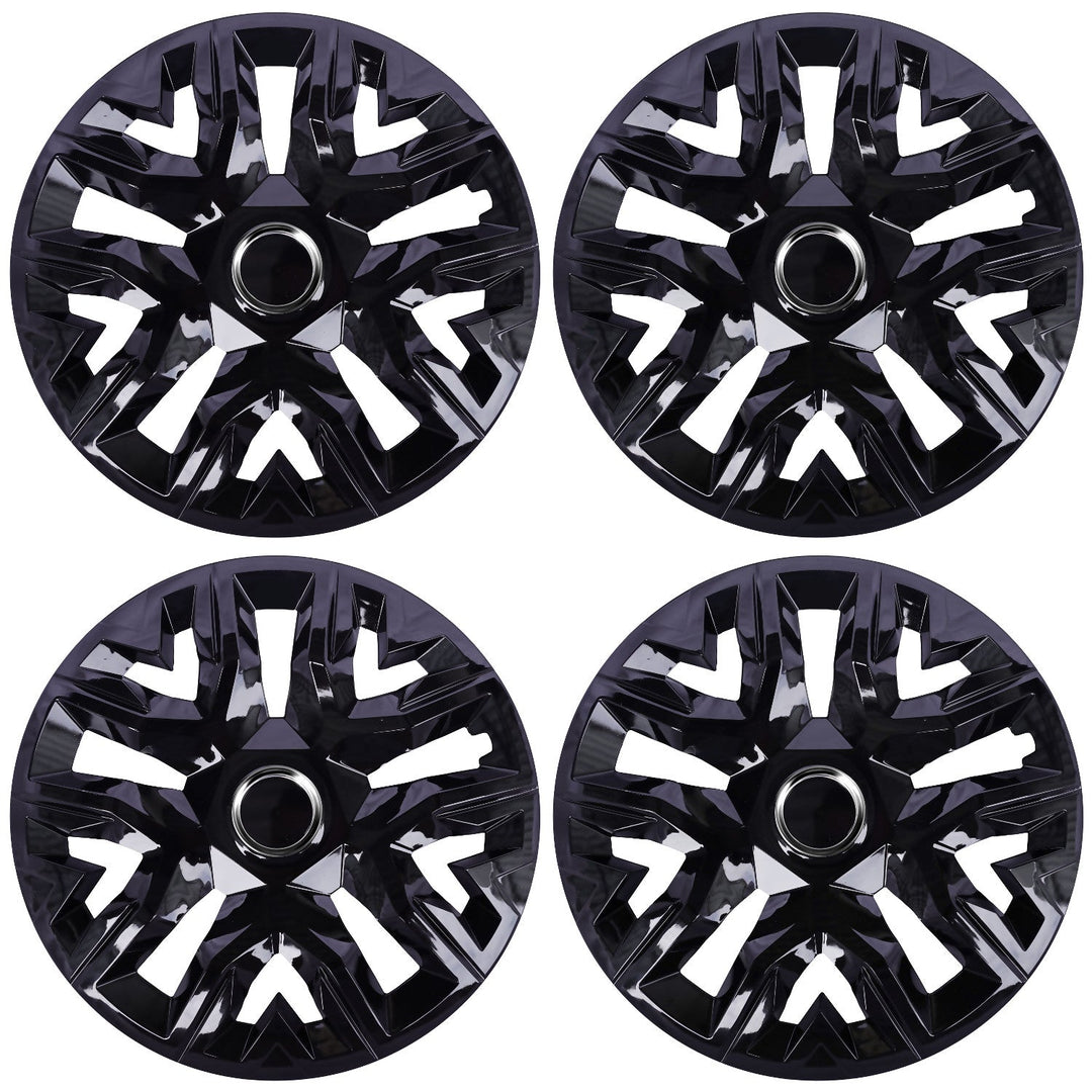 Universal hjulkapsler 15'' NRM Perfecto sort lakeret 4 stk.