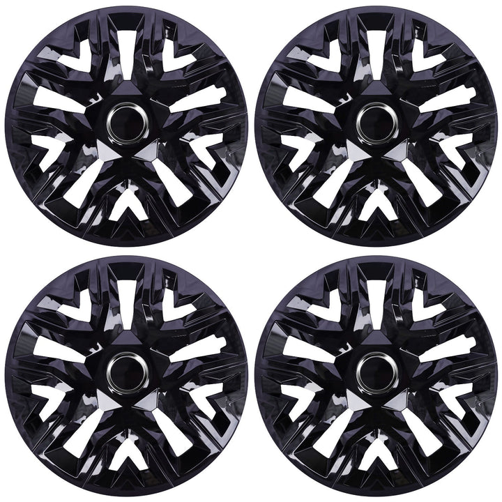 Universal hjulkapsler 15'' NRM Perfecto sort lakeret 4 stk.