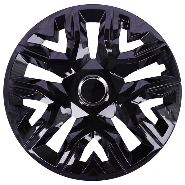 Universal hjulkapsler 15'' NRM Perfecto sort lakeret 4 stk.