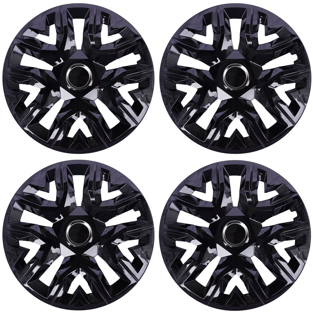 Universal hjulkapsler 16'' NRM Perfecto sort lakeret 4 stk.