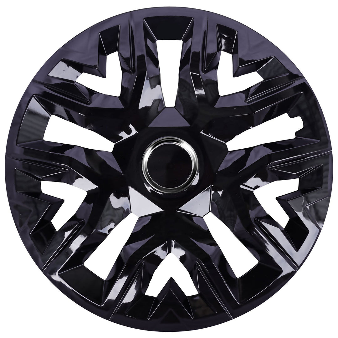 Universal hjulkapsler 16'' NRM Perfecto sort lakeret 4 stk.