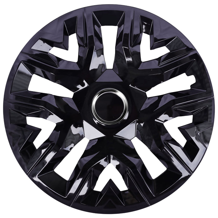 Universal hjulkapsler 16'' NRM Perfecto sort lakeret 4 stk.